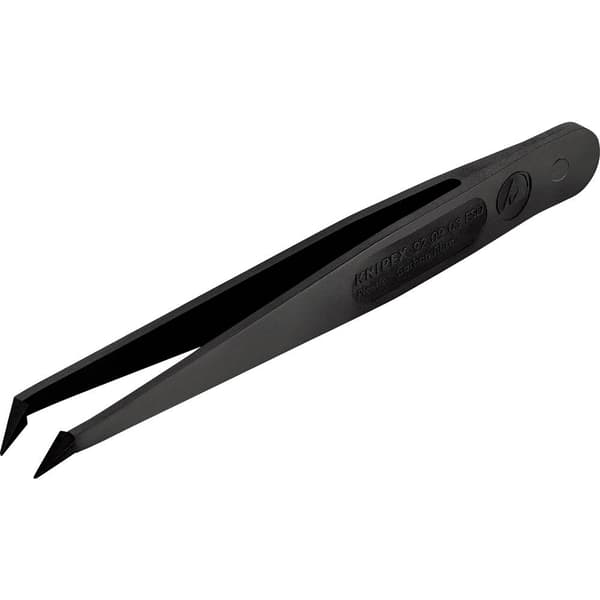Knipex 92 09 03 ESD ESD Pincett 1 st Spets, böjd 45°, fin 110 mm