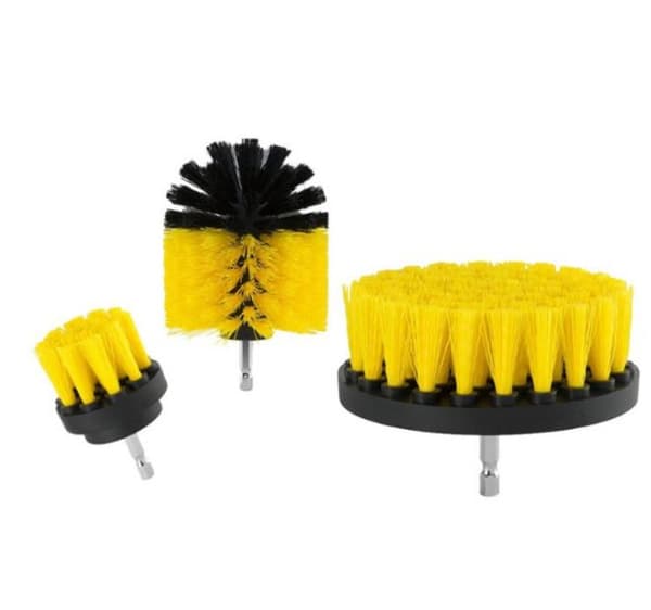 3 x Screwdriver brush set for cleaning bathrooms