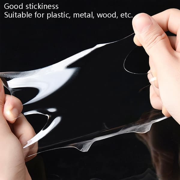 Transparent Dobbelthæftende Tape 3 x 500 cm 2-pak