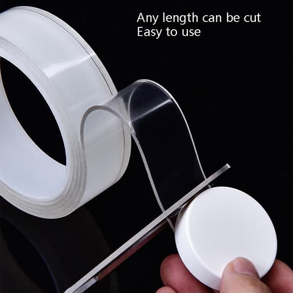 Transparent Dobbelthæftende Tape 3 x 500 cm 2-pak
