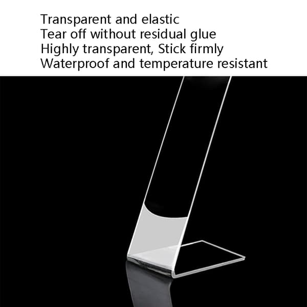 Transparent Dobbelthæftende Tape 3 x 500 cm 2-pak