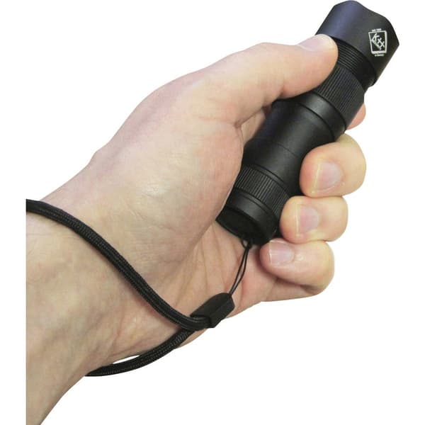 kh-security Pro Alarm Ficklampa med handrem, med USB-gränssnitt Uppladdningsbara batteri 300 lm 99 g