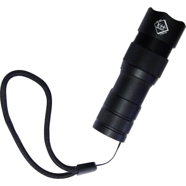 kh-security Pro Alarm Ficklampa med handrem, med USB-gränssnitt Uppladdningsbara batteri 300 lm 99 g