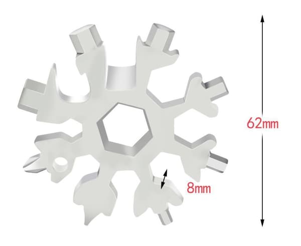 18-i-1 Snowflake monitoimityökalu