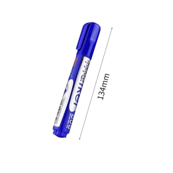 Blue Ink Permanent Marker Oil-Based Quick-dry Marker Pen Office School Stationery