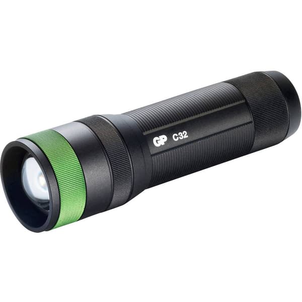 GP Discovery GPDISFLC32BK874 LED Ficklampa batteri 300 lm 15 h 120.5 g Svart, Grön