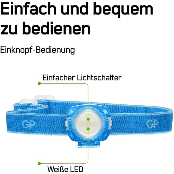 GP Discovery GPDISHLCH31BL447 LED Pannlampa batteri 40 lm 6 h GPDISHLCH31BL447