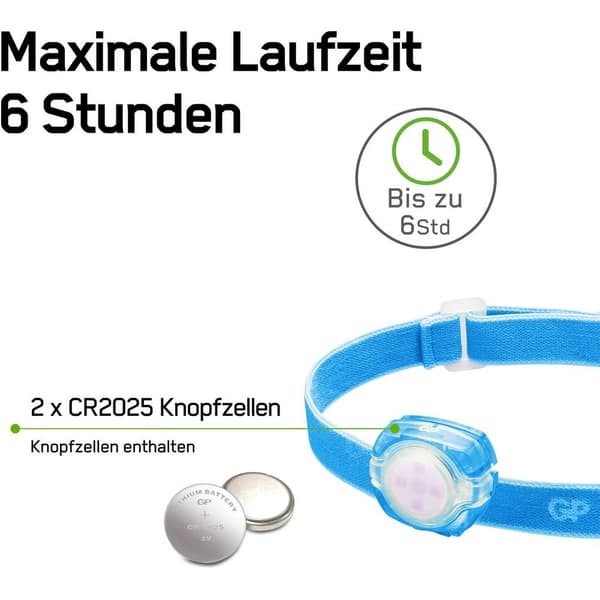 GP Discovery GPDISHLCH31BL447 LED Pannlampa batteri 40 lm 6 h GPDISHLCH31BL447