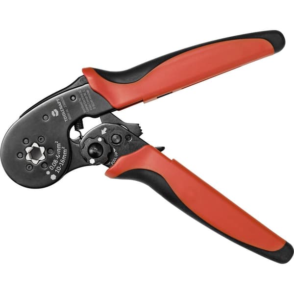 TOOLCRAFT TO-7165962 Crimptång Ändhylsor 0.08 till 16.0 mm² med snabbjustering