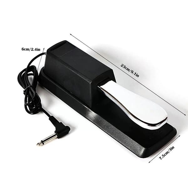 Sustain-pedal i høj kvalitet til elektroniske keyboards og digitale klaverer