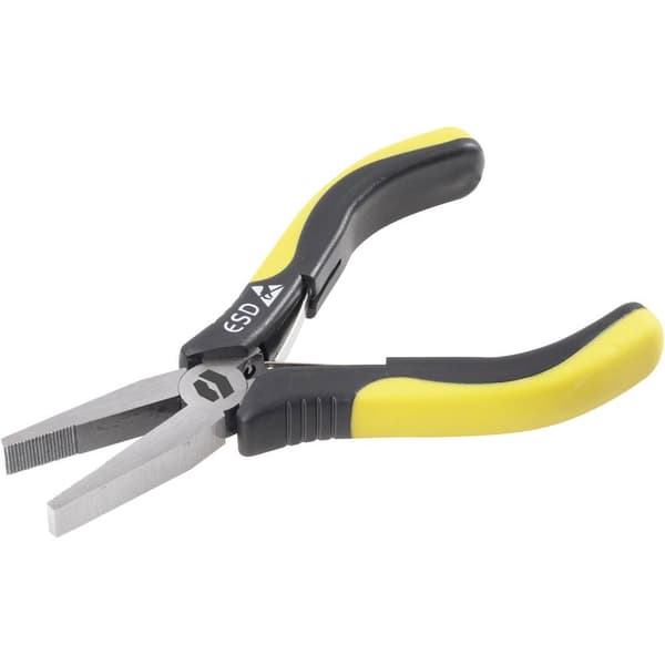 TOOLCRAFT TO-7273938 ESD Flat tång Rak Kolstål 130 mm