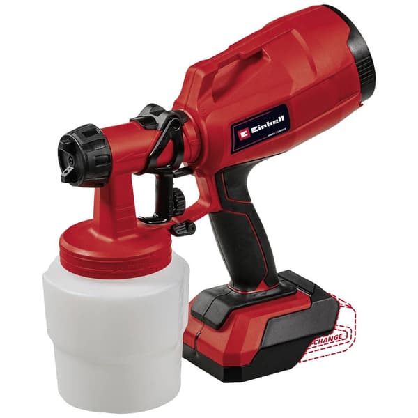 Einhell Power X-Change TC-SY 18/60 Li-Solo Färgsprutsystem Vattenmängd (max) 650 ml/min