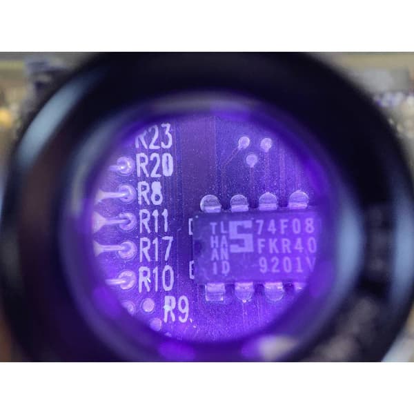 Ideal Tek LE.003UV.ITU 10X Lupe mit mm-Skala, 8 UV LED Lupp med LED-belysning Förstoringsfaktor: 10 x Linsstorlek: (Ø)