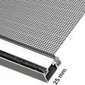 Miniatyrbillede 3 af 4: Myggenet Dør Glasfiber Aluminium Hvid 100x210 cm - Effektivt insektnet til døren i hvid farve, lavet af glasfiber og aluminium.
