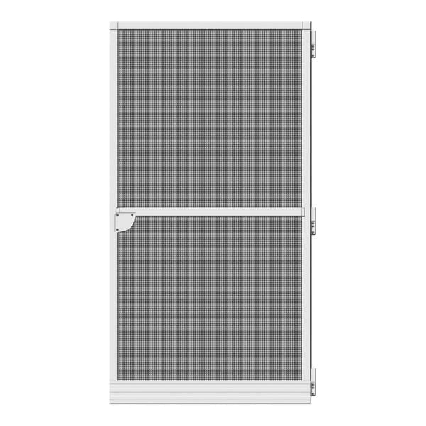 Myggenet Dør Glasfiber Aluminium Hvid 100x210 cm - Effektivt insektnet til døren i hvid farve, lavet af glasfiber og aluminium.