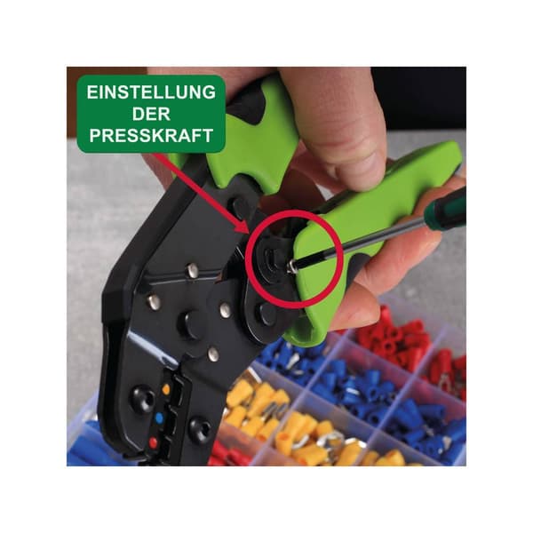 Quadrios 22T013 22T013 Crimptång Isolerad kabelsko, Strömkontakt 0.25 till 2.5 mm²