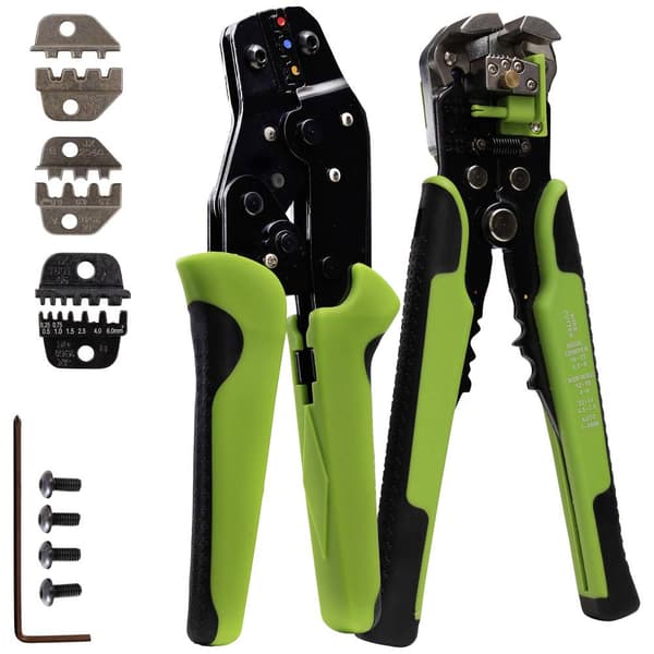 Quadrios 22T015 22T015 Crimptång-set Ändhylsor, Flat kontakthylsa, Kontaktdon solcell 0.25 till 6 mm²