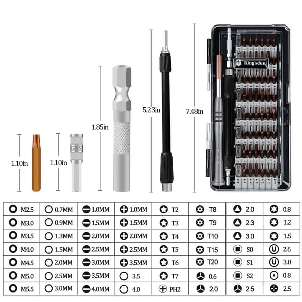 Reparationskit för Elektronik – 60 Delar