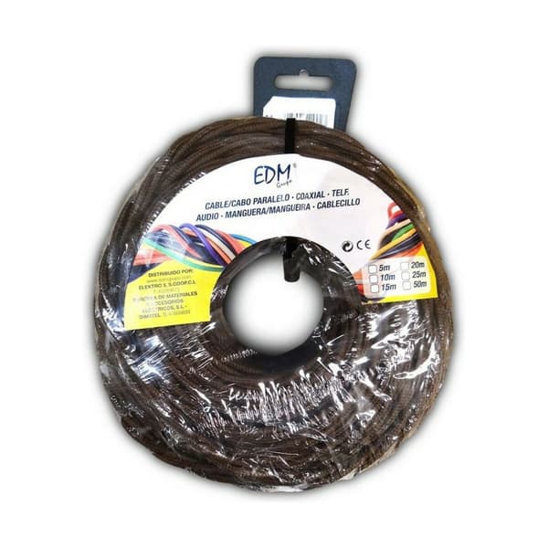 Kabel EDM 3 x 1 mm Brun 5 m - Høj kvalitet elektrisk kabel i brun farve, 5 meter lang. Velegnet til forskellige formål.
