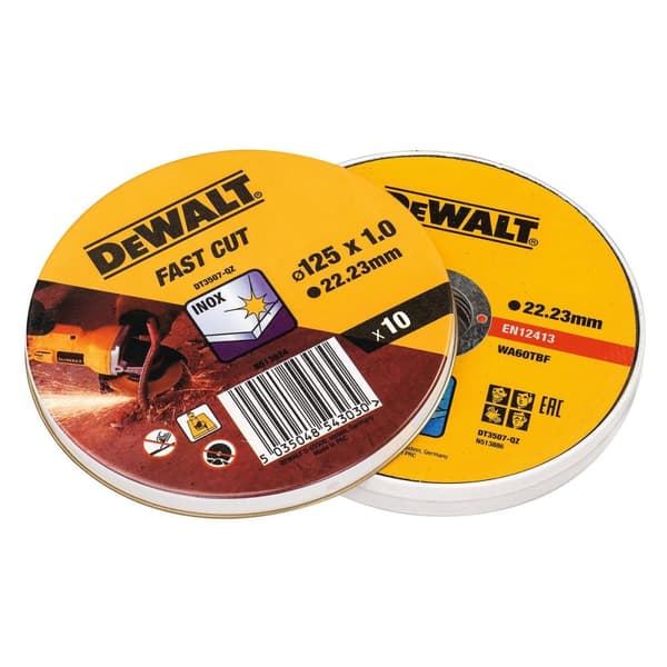 Dewalt Skärskiva Fast Cut dt3507-qz 10 st 115 x 1 x 22,23 mm - Högkvalitativt skärdisk för effektivt arbete.