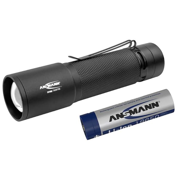 Ansmann T600FRB LED Ficklampa batteri, Uppladdningsbara batteri 620 lm 27 h 142 g