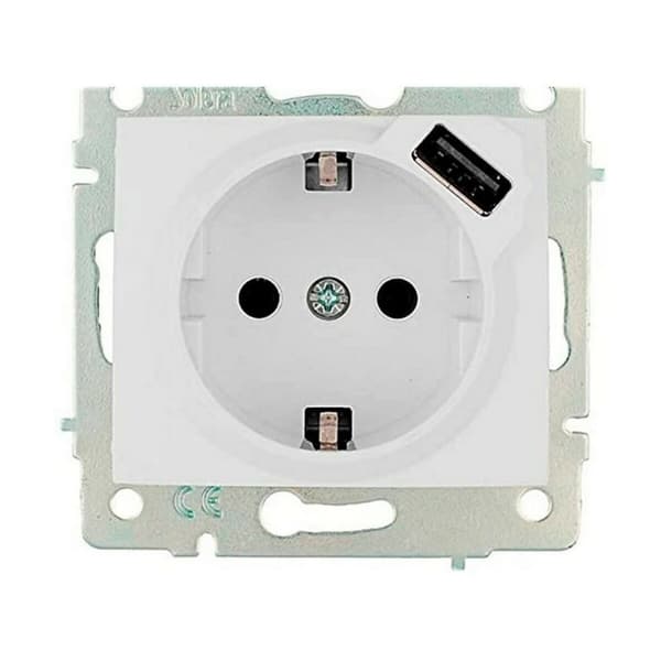 Plug-in base Solera erp60usb USB Eurooppalainen 250 V 16 A Upotettu, sisäänrakennettu