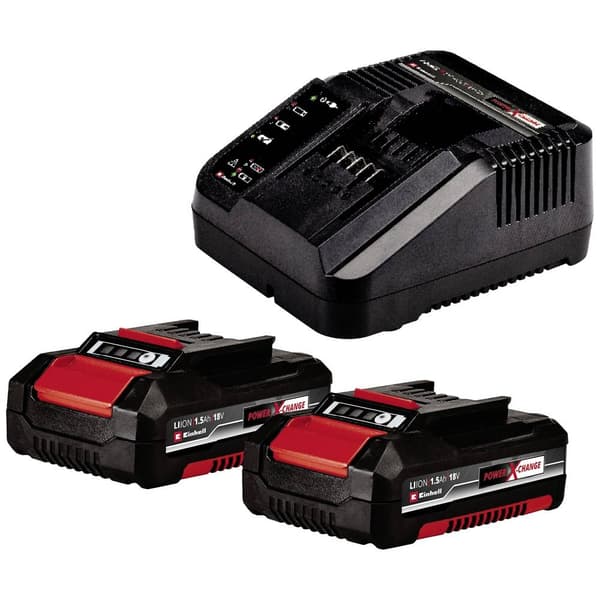 Einhell Power X-Change TE-CD 18/2 Li-i +64 (2x2,0 Ah) 2-växel-Slagborrmaskin batteri inkl. 2x batterier
