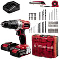 Miniatyrbild 1 av 4: Einhell Power X-Change TE-CD 18/2 Li-i +64 (2x2,0 Ah) 2-växel-Slagborrmaskin batteri inkl. 2x batterier