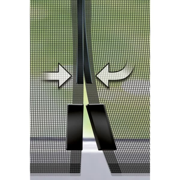 Magnetisk insektnet til døre, antracitgrå, 120 x 240 cm - Schellenberg Døre i Glasfiber