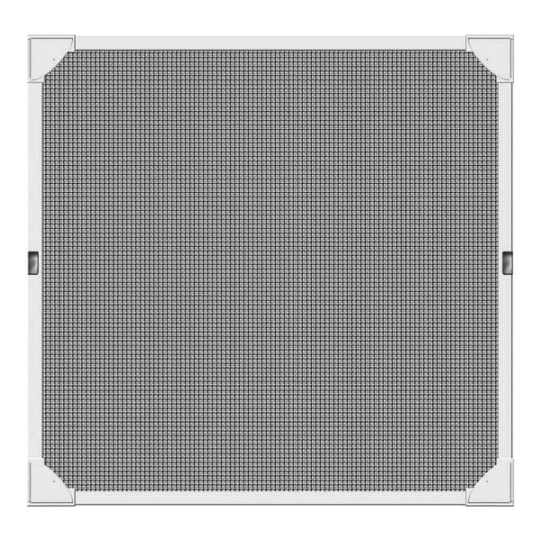 Myggenet med magnetisk ram, Glasfiber, Hvid (100 x 120 cm) - Effektiv beskyttelse mod insekter, nem at installere.