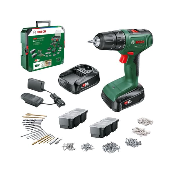 Bosch - EasyDrill 18V-40 + SystemBox ( 2 x Battery  Charger Included )