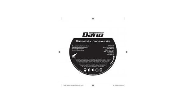 Dario Tools Diamantslibeskive Vol.R. 125 mm