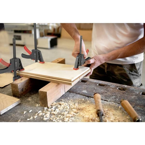 TOOLCRAFT TO-7870761 Enhandsspänntving, 4-pack (15 cm & 30 cm) Spännvidd (max.):300 mm Mått - Längd: 300 mm, 450 mm Gap