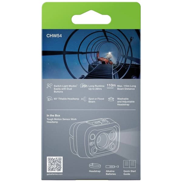 GP Discovery GPDISHLCW54BL119 LED Pannlampa batteri 375 lm 26 h GPDISHLCW54BL119