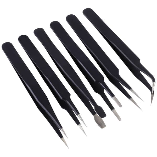 Quadrios 23EC157 Pincett-set Spets, Avrundad, Spets, sned, fin, Spets, flat, Spets, fin