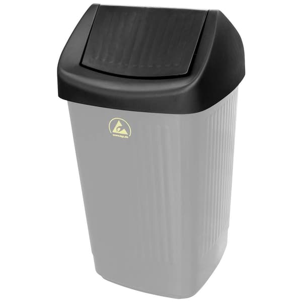 BJZ A-6981 ESD Svingdæksel (B x H x T) 365 x 174 x 365 mm Plastic Sort 1 stk