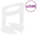 Miniatyrbilde 4 av 10: vidaXL Flisklipssystem 500 kiler 2500 klips 1 mm