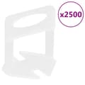 Pikkukuva 4 / 11: vidaXL Laattojen tasausjärjestelmä 500 kiilaa 2500 klipsiä 3 mm