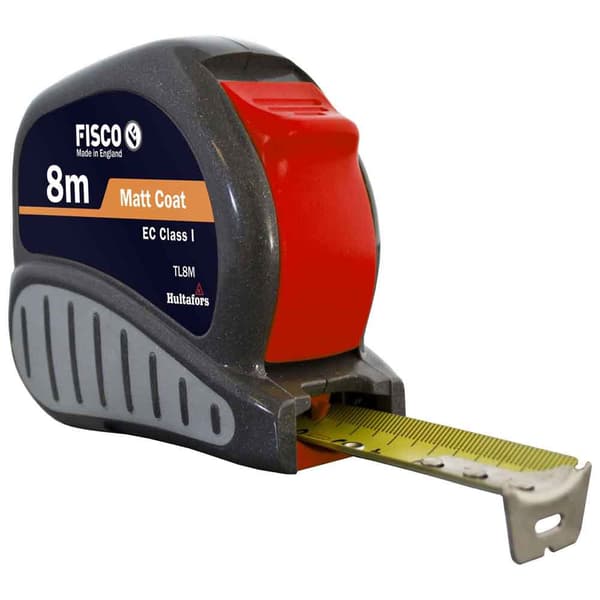 Fisco Klasse Målebånd I Abs Tri-lok 8 M X 25 Mm Sort