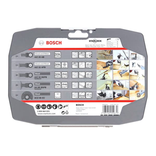 Bosch Professional Best Of Wood Starlock Set For Wood And Metal 7 Units Hopeinen