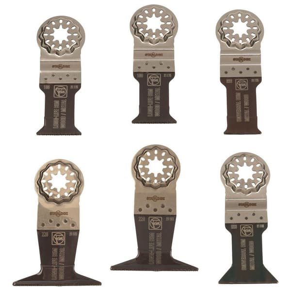 Fein Savblade Træ Og Metal Best Of E-cut Starlock 6 Stykker Søvfarvet