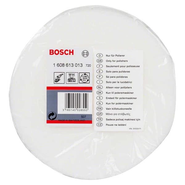 Bosch Professional Poleringssvamp Gpo 12 160 Mm 160 Mm Durchsichtig