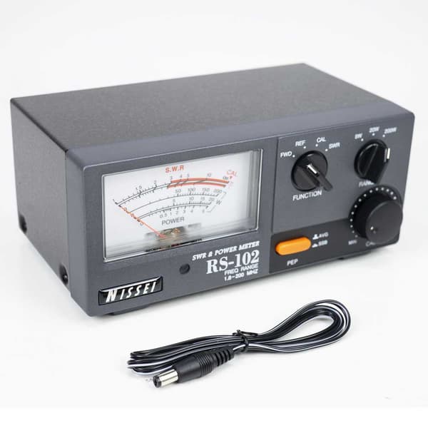 Nissei Heijastusmittari Rs-102 Swr 1.8-200mhz 0-200w Hopeinen