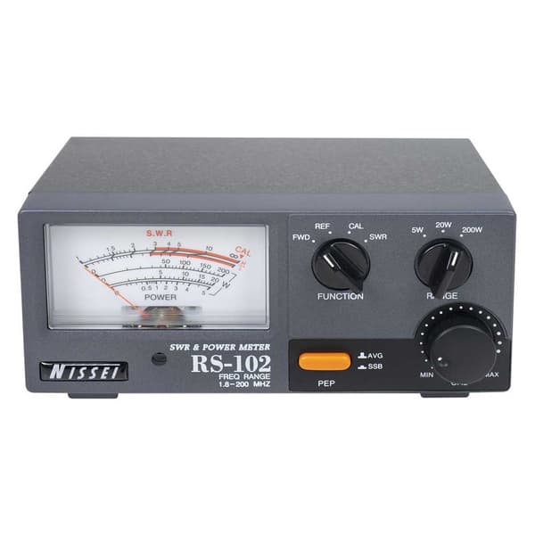 Nissei Heijastusmittari Rs-102 Swr 1.8-200mhz 0-200w Hopeinen