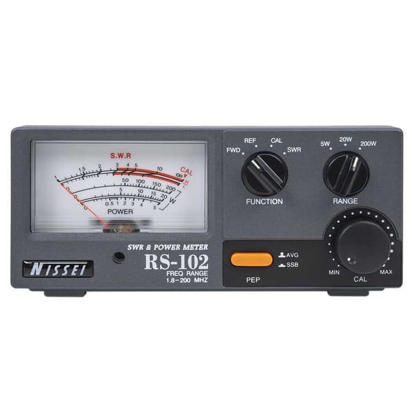 Nissei Heijastusmittari Rs-102 Swr 1.8-200mhz 0-200w Hopeinen