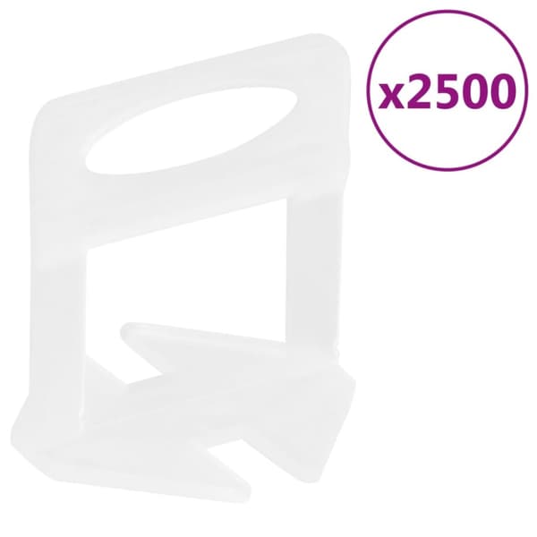 nivelleringsklips til fliser 2500 stk. 2 mm