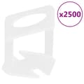 Miniatyrbillede 1 af 8: nivelleringsklips til fliser 2500 stk. 1 mm