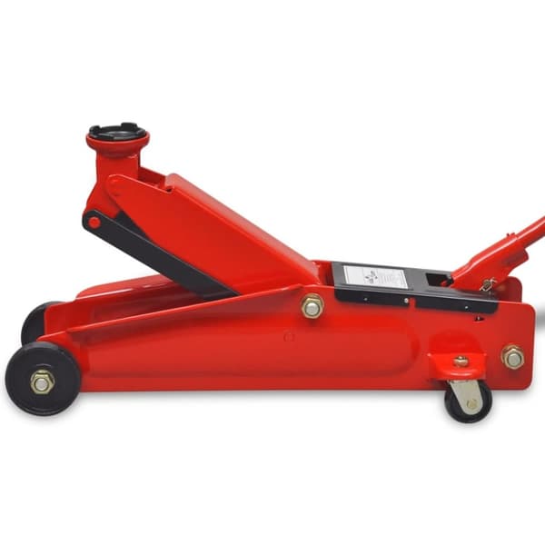Lavprofil hydraulisk gulvdonkraft 3 ton Rød