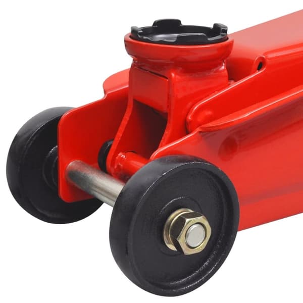 Lavprofil hydraulisk gulvdonkraft 3 ton Rød