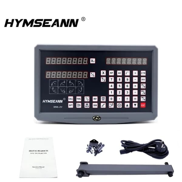 Drejebænk Fræsemaskine, 2-akset DRO, AC110V/220V Display, SNS-2V